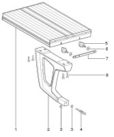 METABO 1010698460 10 TABLE REAR EXTENSION 880MM PKU250 Spare Parts