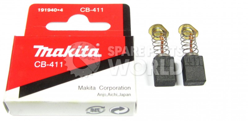 thumbnail interactive-video image 1 of Carbon Brushes Fit Makita Angle Grinders (CB411, 9522NB) – 6x9x12.5mm 1 of 6